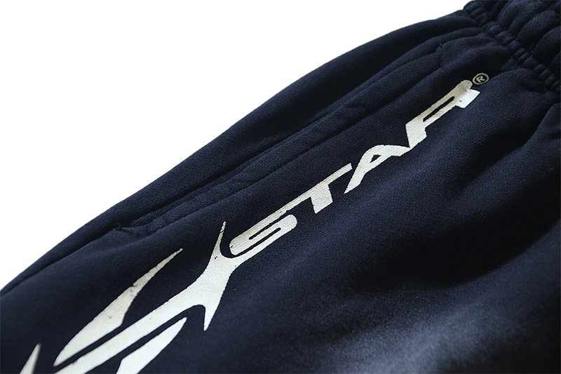 Hellstar Washed Black Graphic Shorts — detail