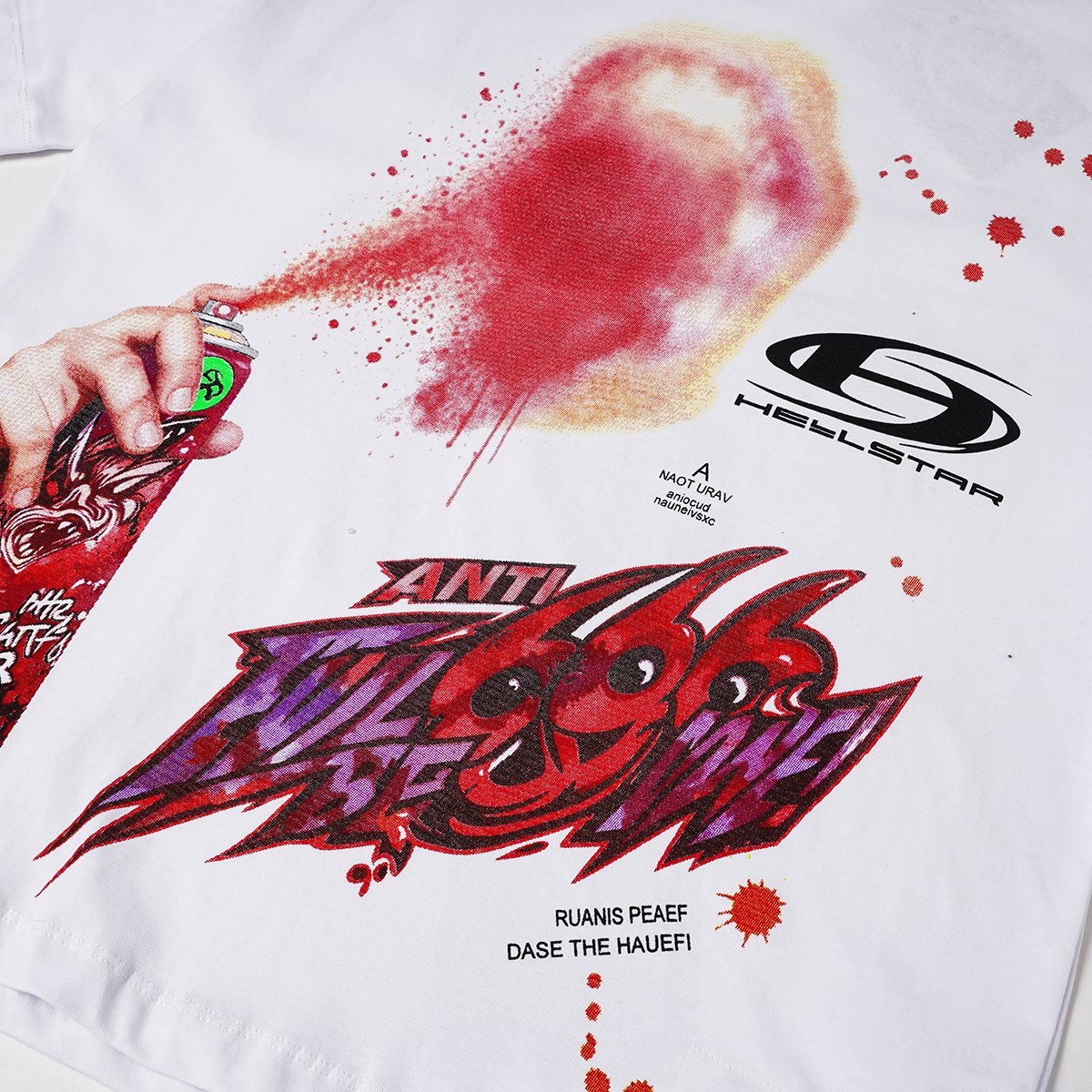 HELISTAR Spray Can Graphic Short-Sleeve T-Shirt — detail