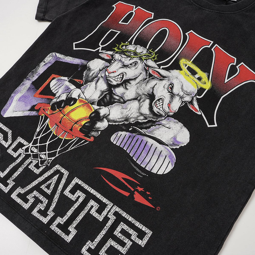 Hellstar Holy State Sheep Basketball Graphic T-Shirt — detail