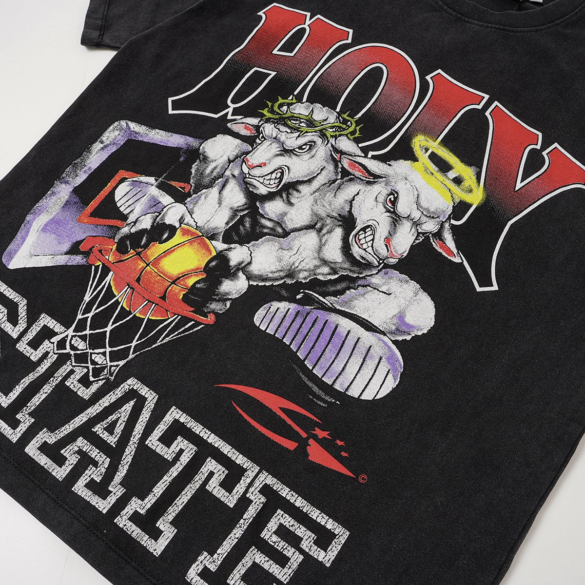 Hellstar Holy State Sheep Basketball Graphic T-Shirt — detail