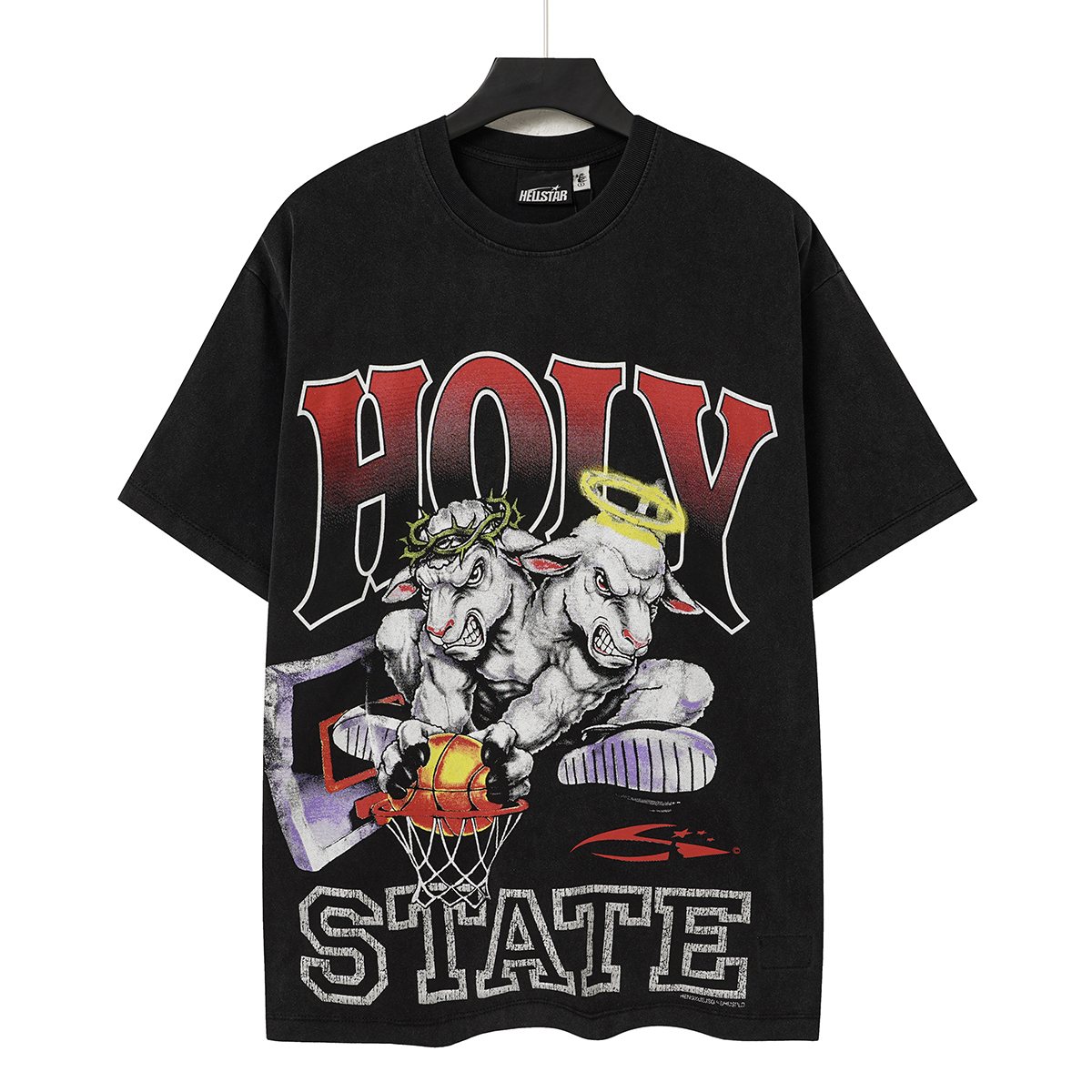 Hellstar Holy State Sheep Basketball Graphic T-Shirt — front