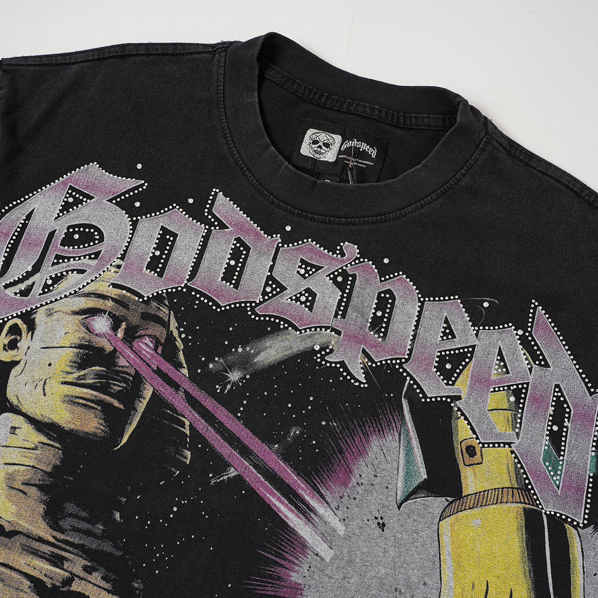 Godspeed Rocket USA Graphic T-Shirt — detail