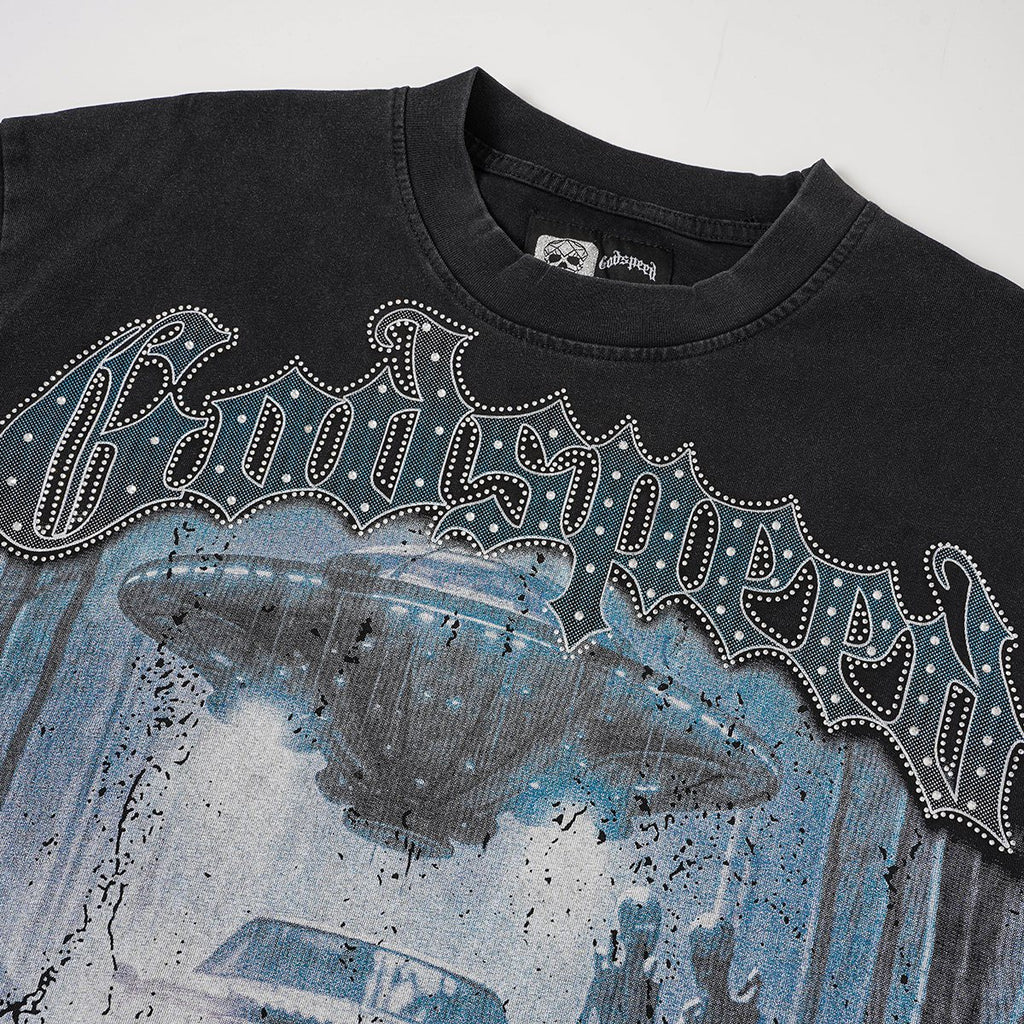 Godspeed Skull Graphic Short-Sleeve T-Shirt — detail