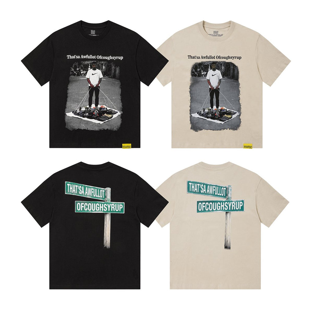 THAT'S A AWFUL LOT OF COUGH SYRUP Short-Sleeve Graphic T-Shirt — comparison