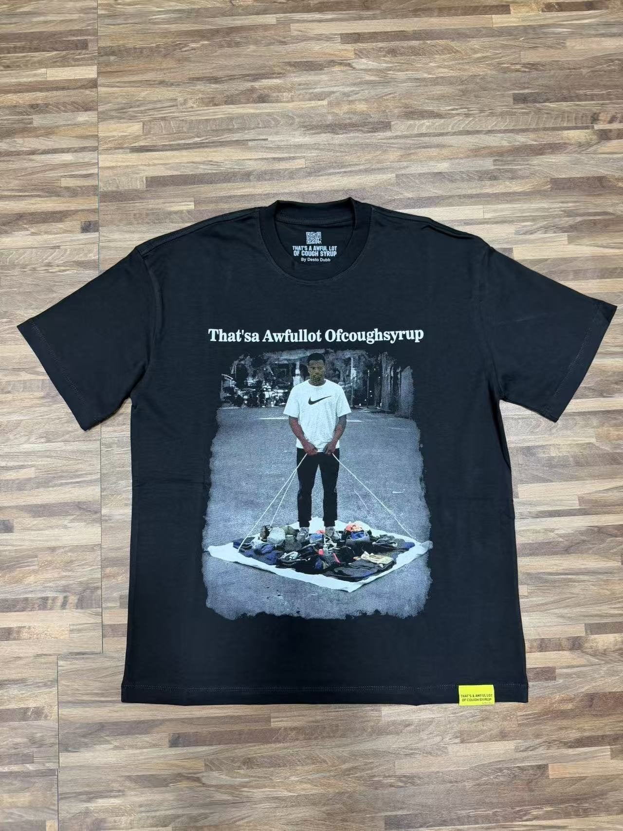 THAT'S A AWFUL LOT OF COUGH SYRUP Short-Sleeve Graphic T-Shirt — front
