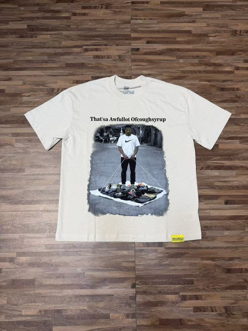 THAT'S A AWFUL LOT OF COUGH SYRUP Short-Sleeve Graphic T-Shirt — front