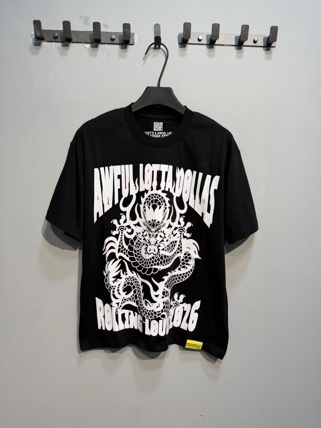 THAT'S A AWFUL LOT OF COUGH SYRUP P47 Graphic Black Short-Sleeve T-Shirt — front