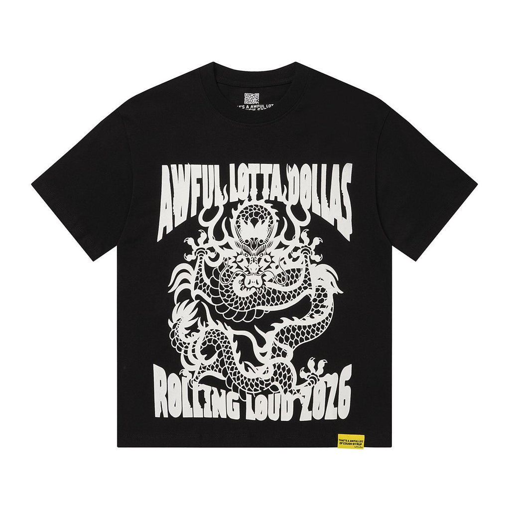 THAT'S A AWFUL LOT OF COUGH SYRUP P47 Graphic Black Short-Sleeve T-Shirt — hero