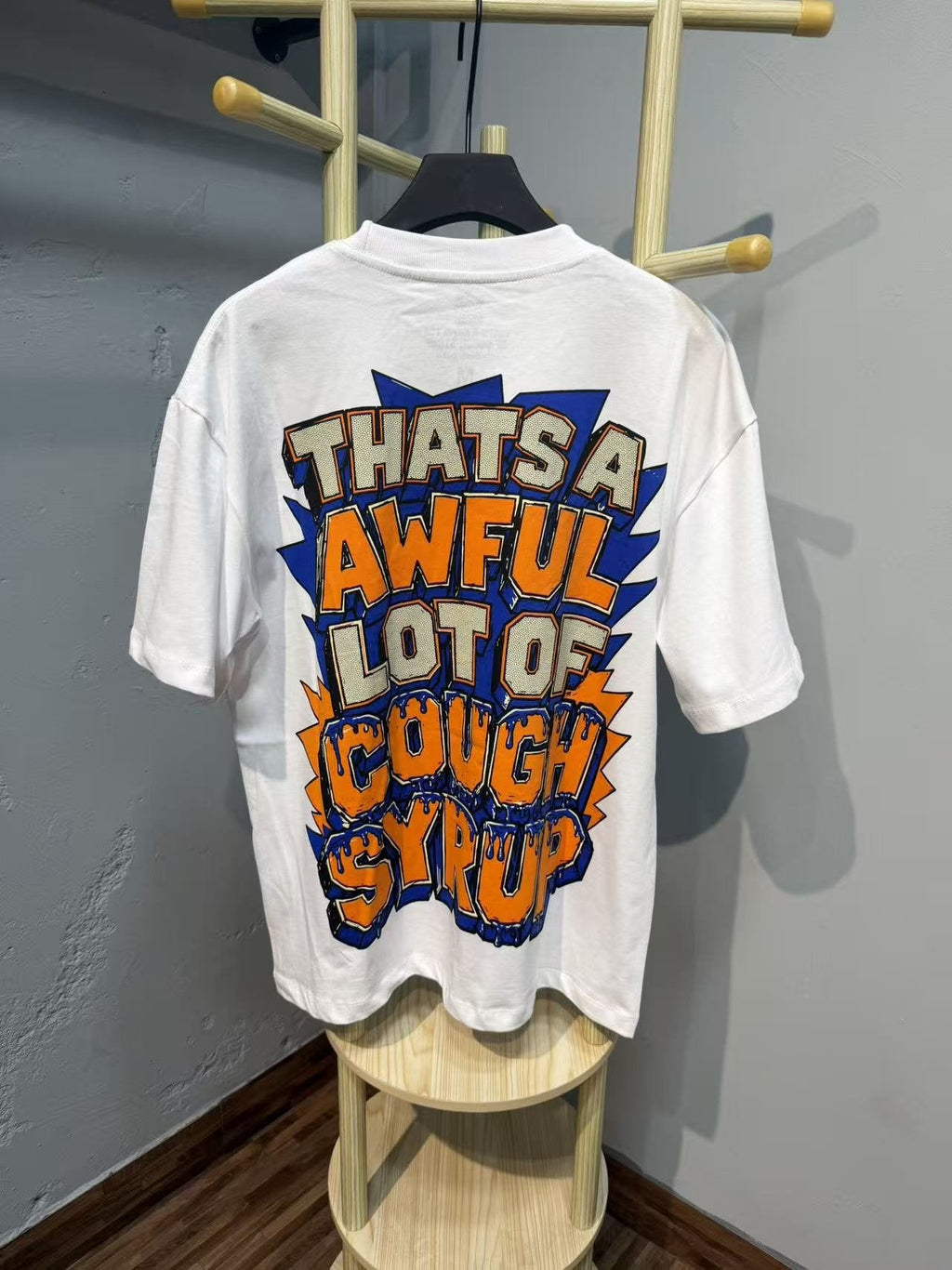 THAT'S A AWFUL LOT OF COUGH SYRUP Front & Back Graphic T-Shirt — back