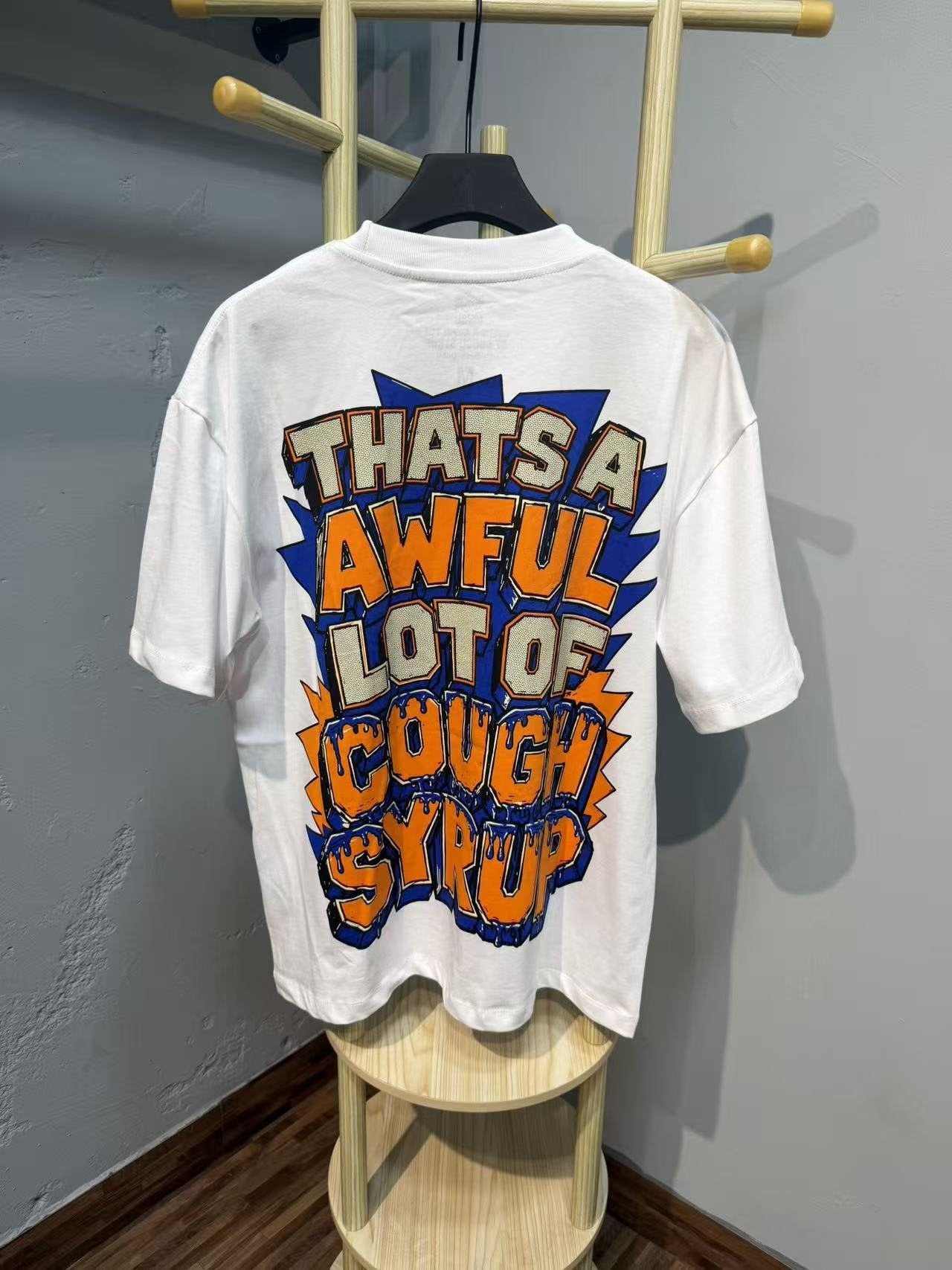 THAT'S A AWFUL LOT OF COUGH SYRUP Front & Back Graphic T-Shirt — back