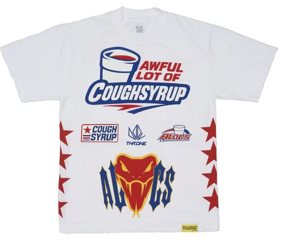 THAT'S A AWFUL LOT OF COUGH SYRUP Front & Back Graphic T-Shirt — hero