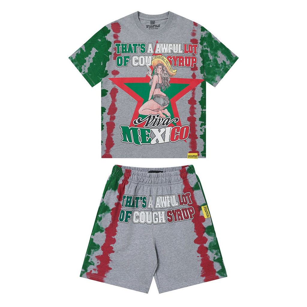 THAT'S A AWFUL LOT OF COUGH SYRUP Cowgirl Graphic Short-Sleeve Set — front
