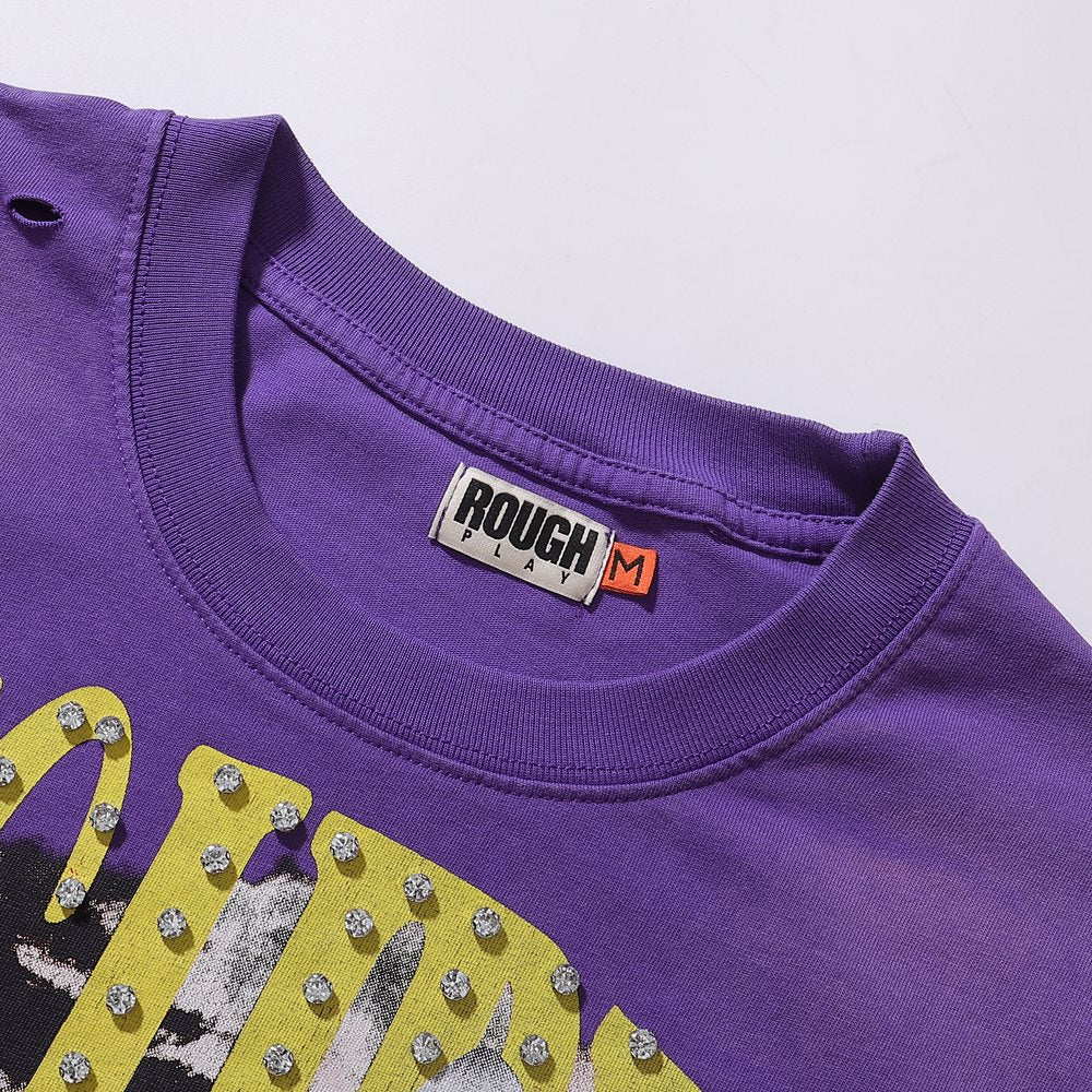 Rough Play Chainsaw Graphic Sleeveless T-Shirt — detail
