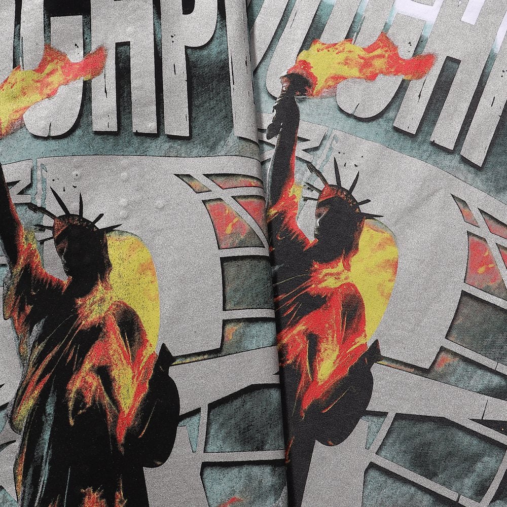Rough Play Statue of Liberty Graphic Long-Sleeve T-Shirt — detail