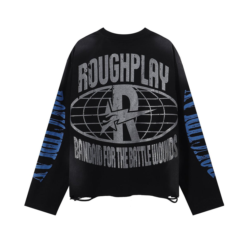 Rough Play SunShower Rhinestone Long-Sleeve T-Shirt — back