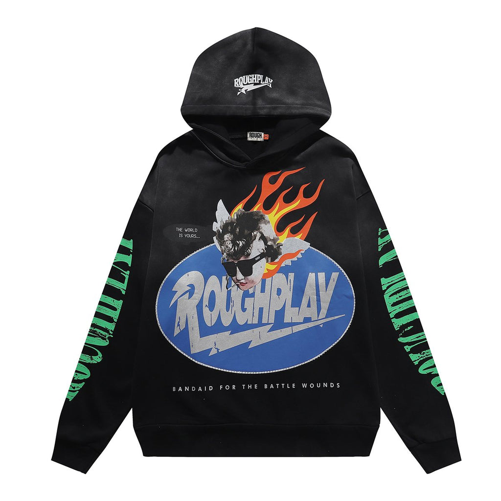 Rough Play SoulBoy Rhinestone Graphic Hoodie — hero