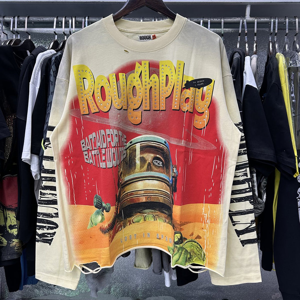 Rough Play Lost In Space Astronaut Long-Sleeve T-Shirt — context