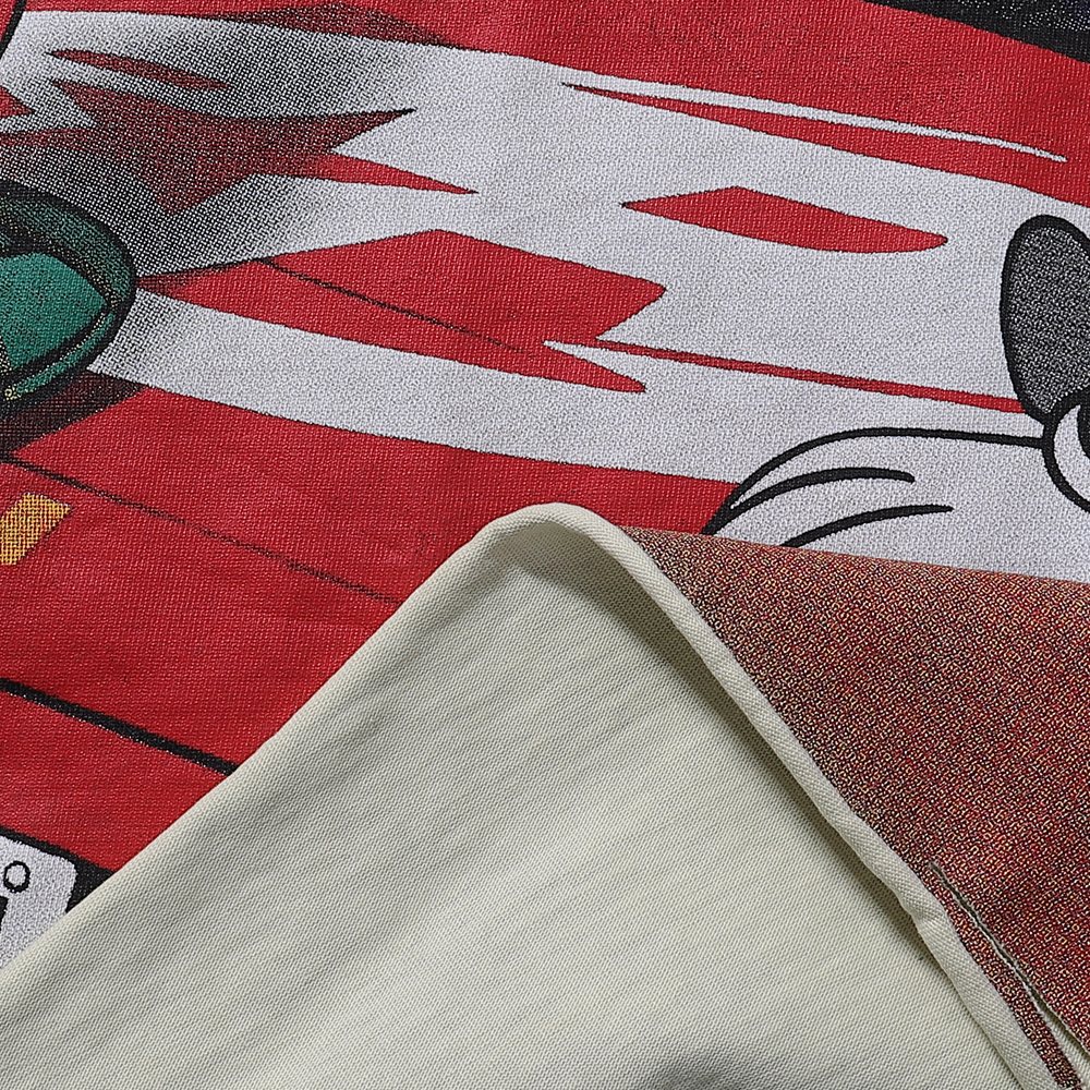 Rough Play Rabbit Car Distressed Short-Sleeve T-Shirt — fabric_closeup