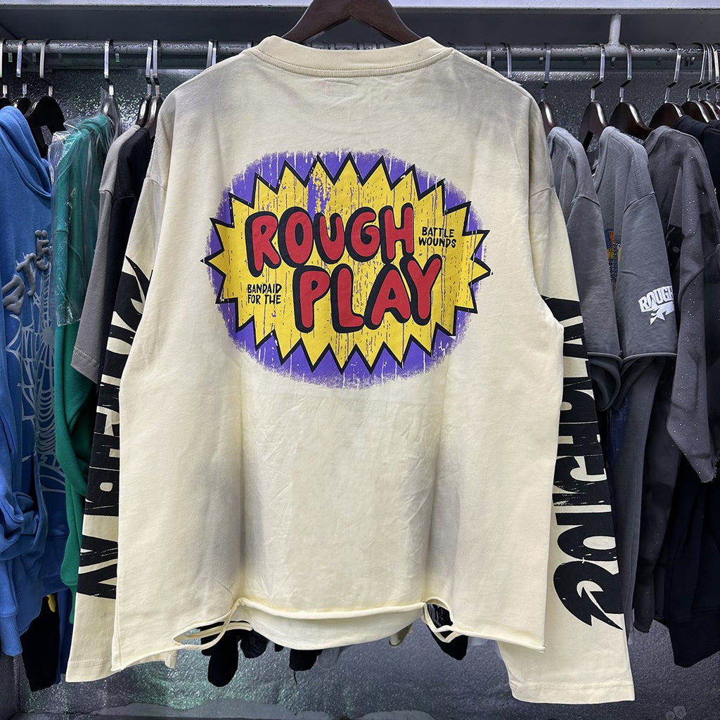Rough Play Beavis Buttead Rhinestone Graphic Long-Sleeve T-Shirt — context