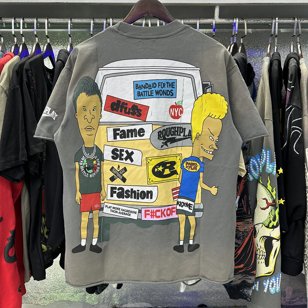 Rough Play Beavis and Butthead Van Graphic T-Shirt — context