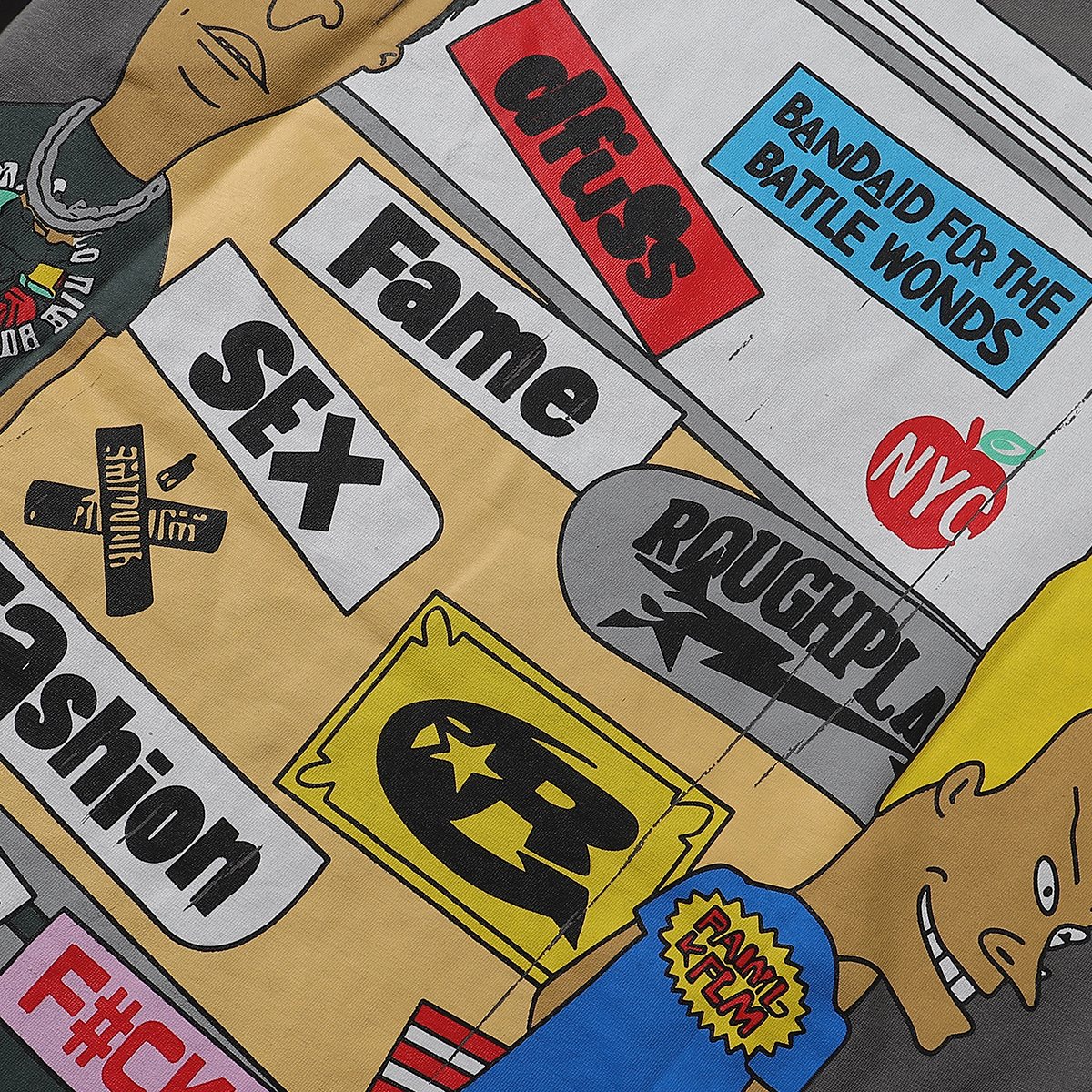 Rough Play Beavis and Butthead Van Graphic T-Shirt — detail