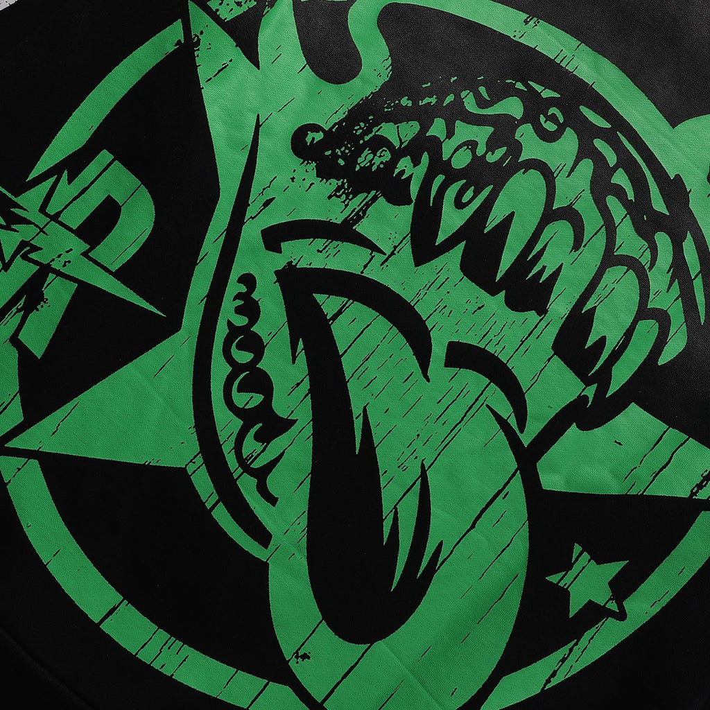 Rough Play In Car Skull Graphic Hoodie — detail