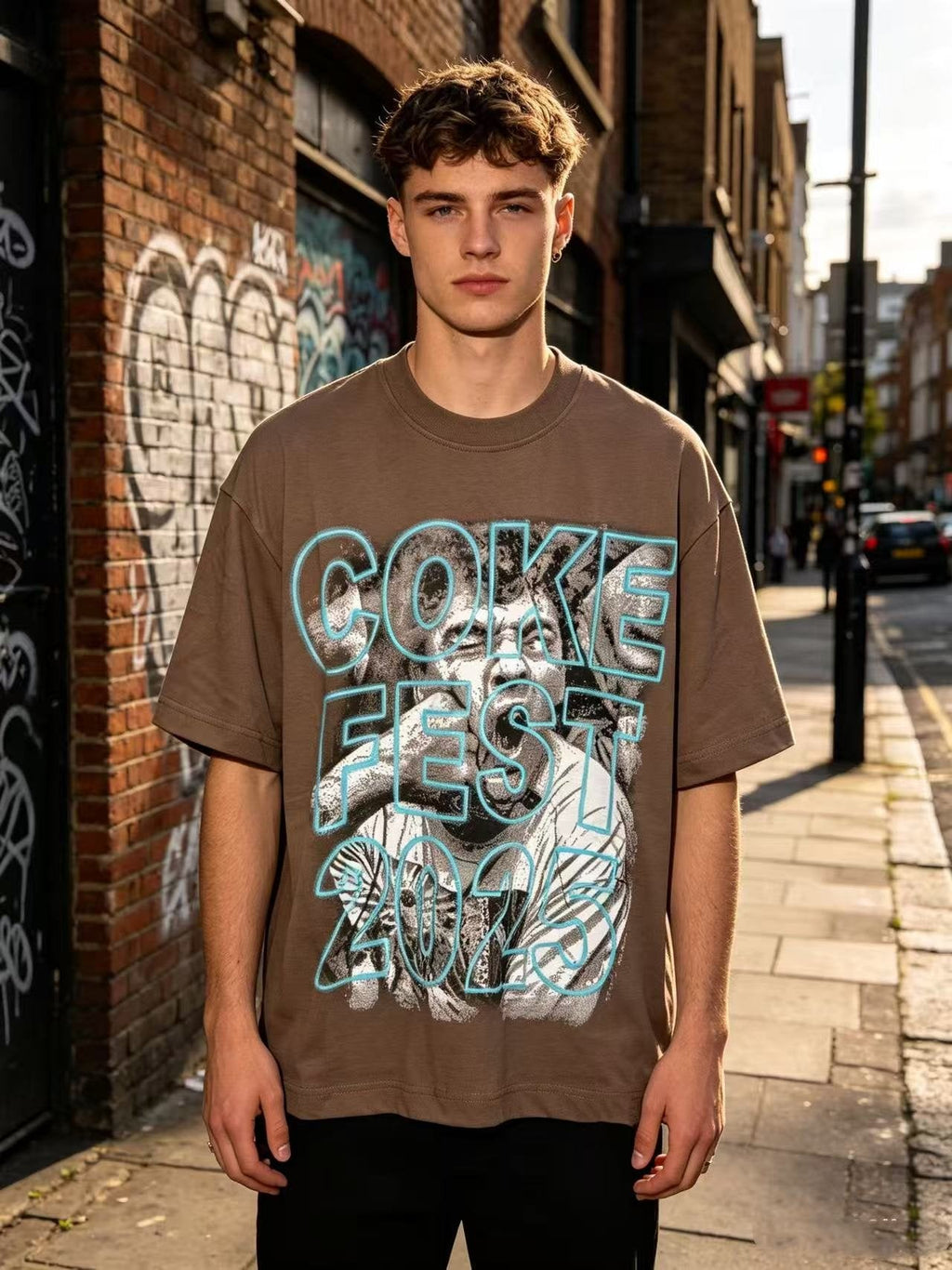 ASAALL Coke Fest 2025 Graphic T-Shirt — model
