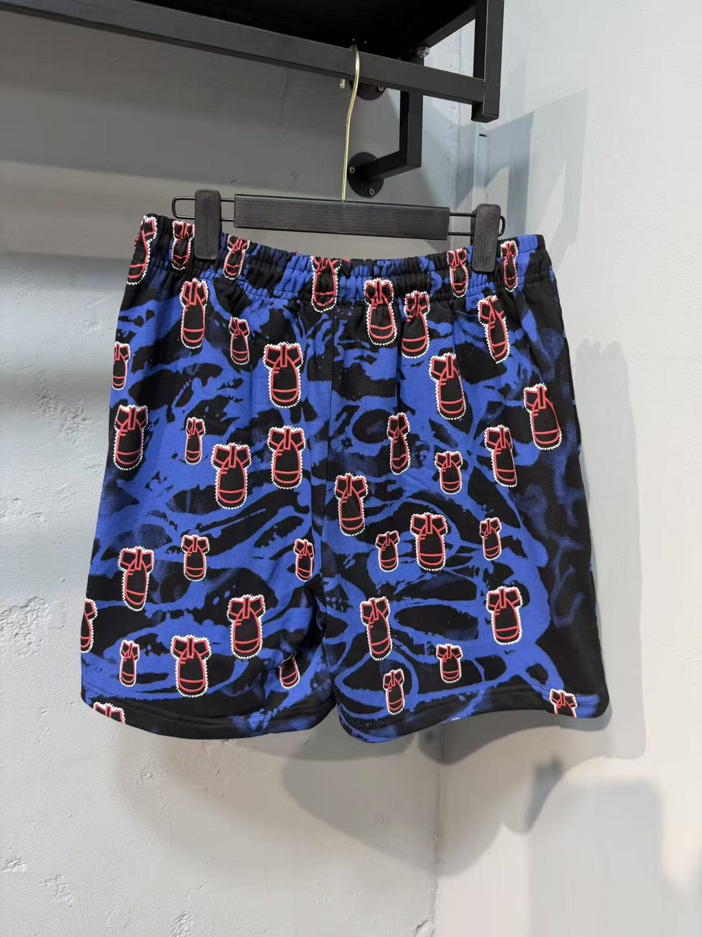 ASAALL All-Over Graphic Elastic Waist Shorts — back