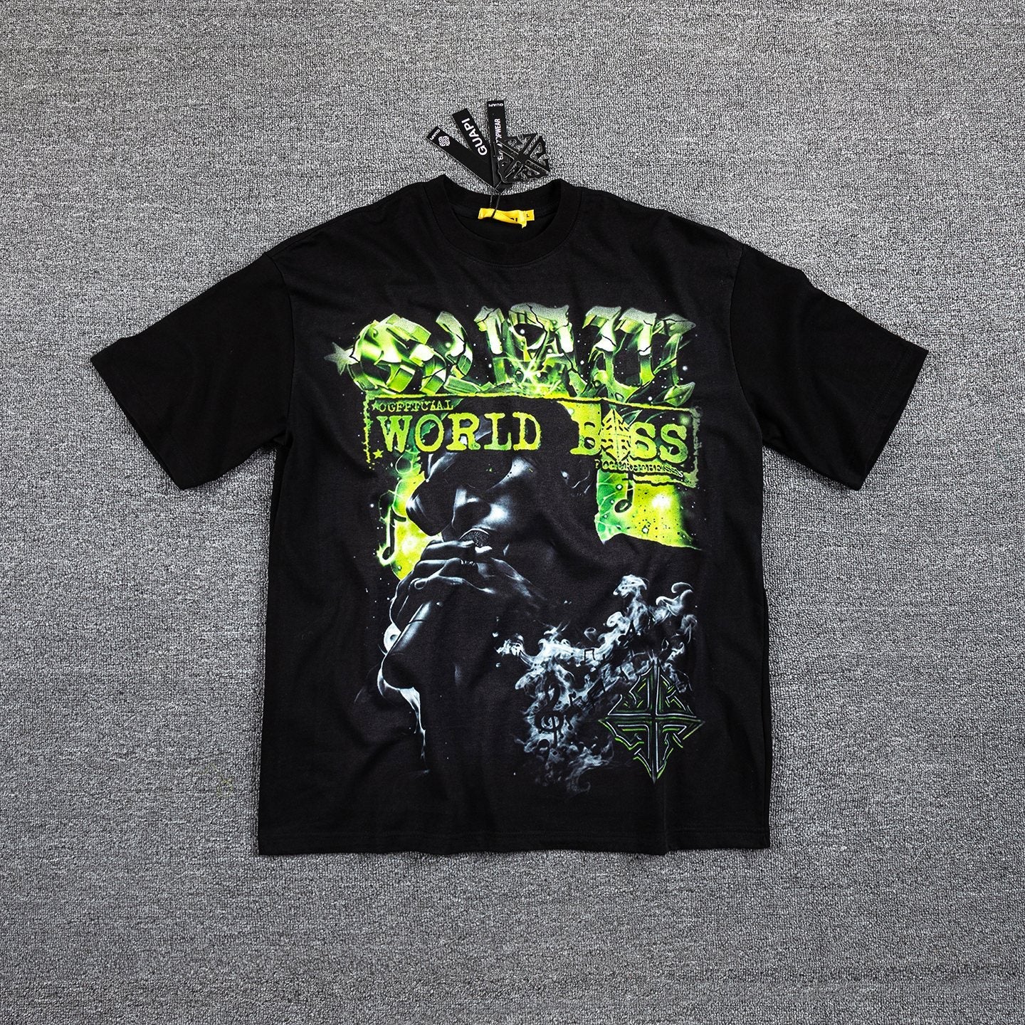 GUAPI World Boss Travel Stamp Graphic T-Shirt — hero