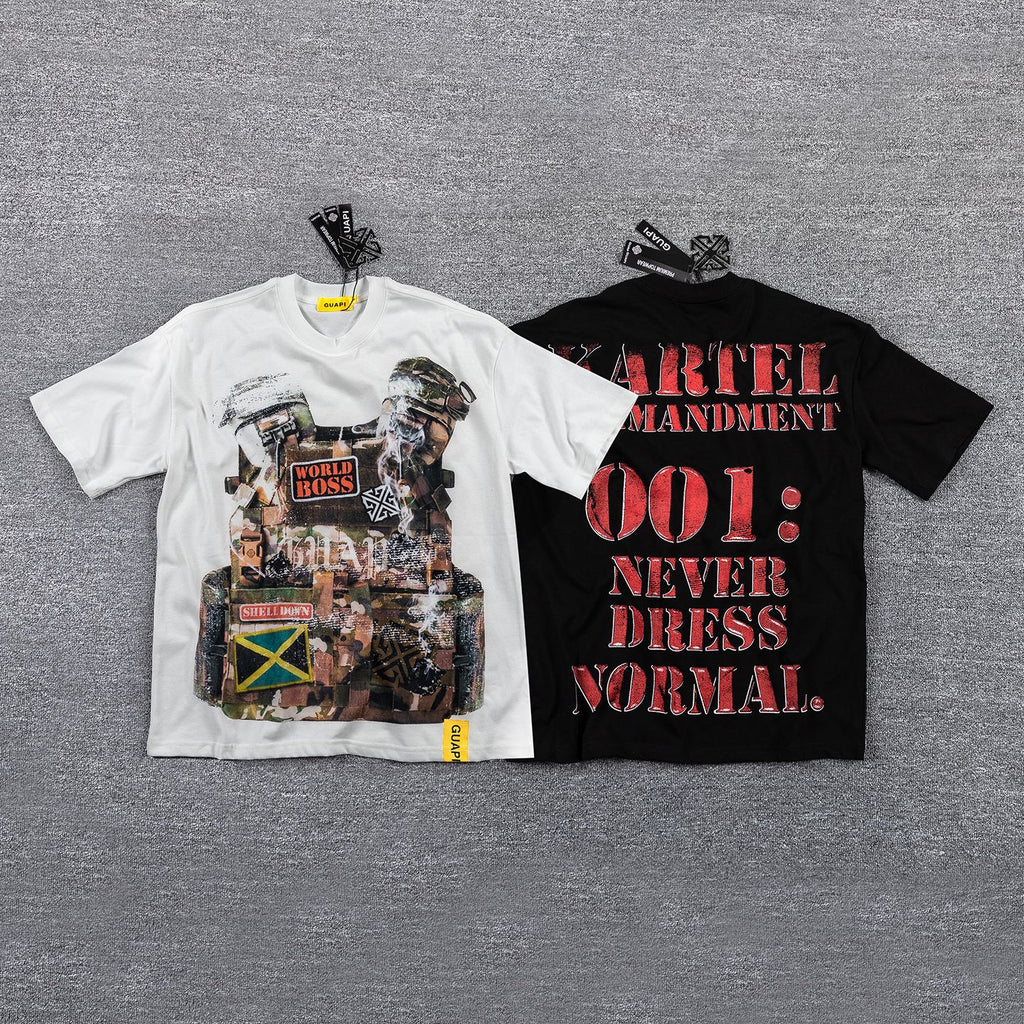 GUAPI Kartel Commandment Graphic T-Shirt — comparison