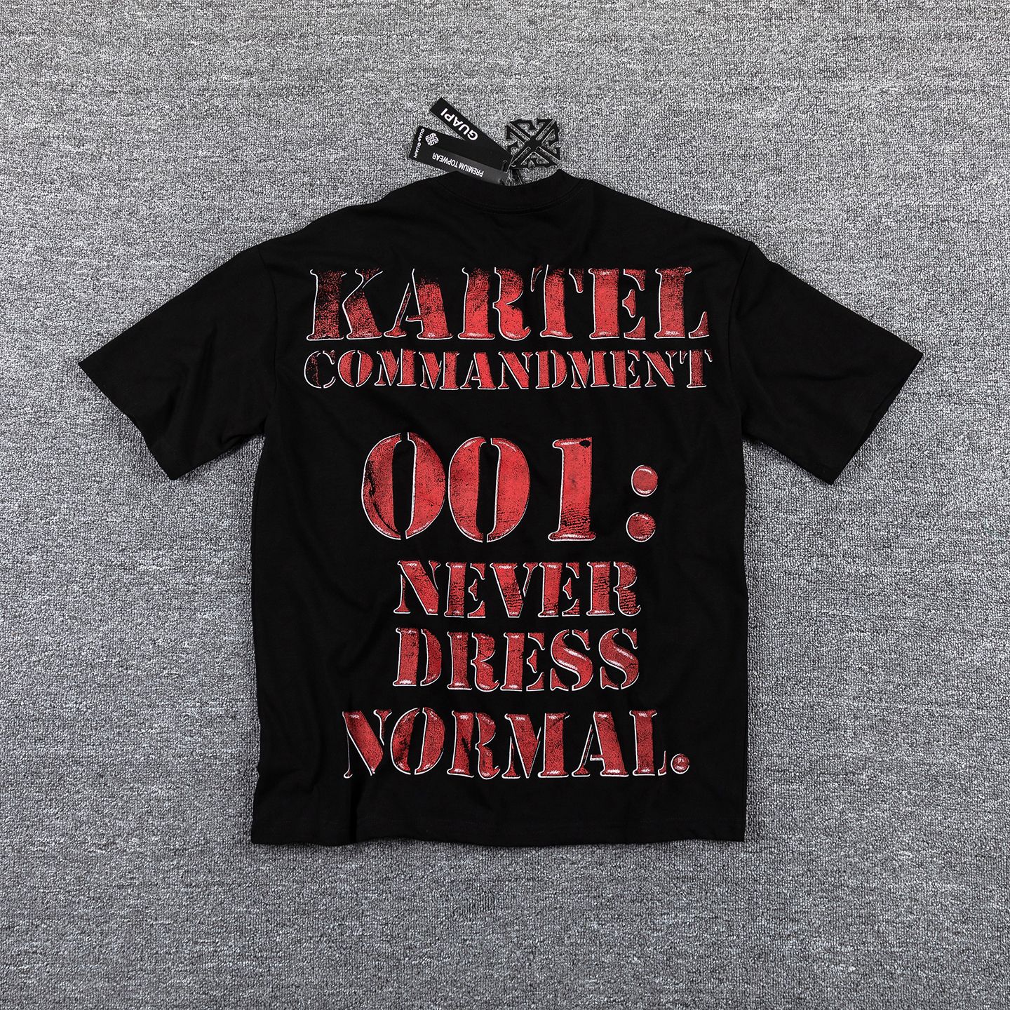 GUAPI Kartel Commandment Graphic T-Shirt — back