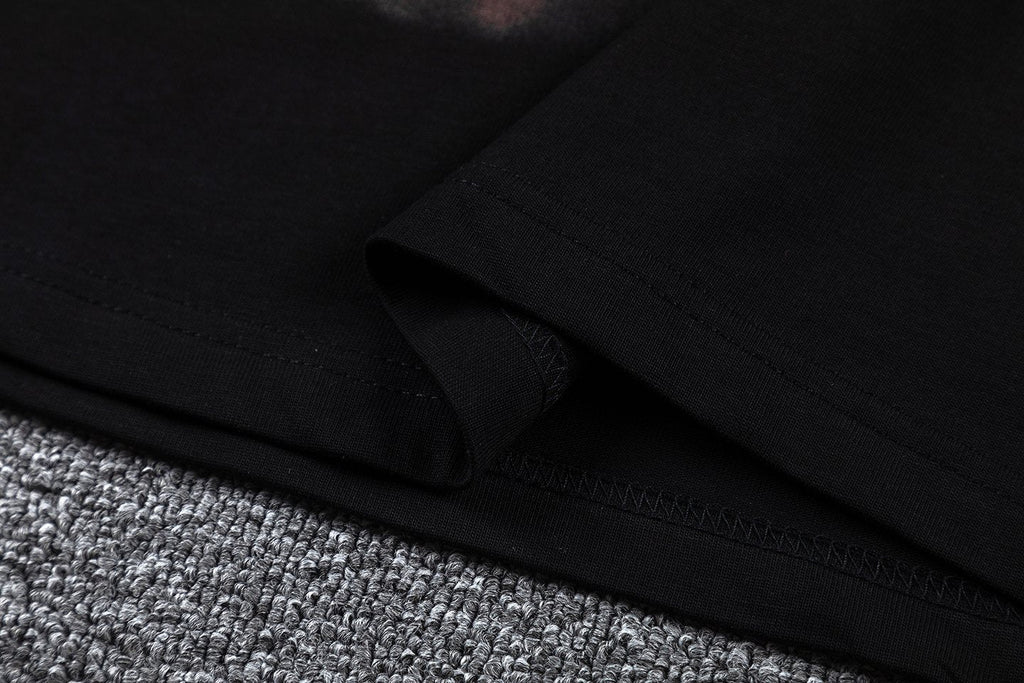 GLAZAGOD Blessed in the Vision Graphic T-Shirt — fabric_closeup
