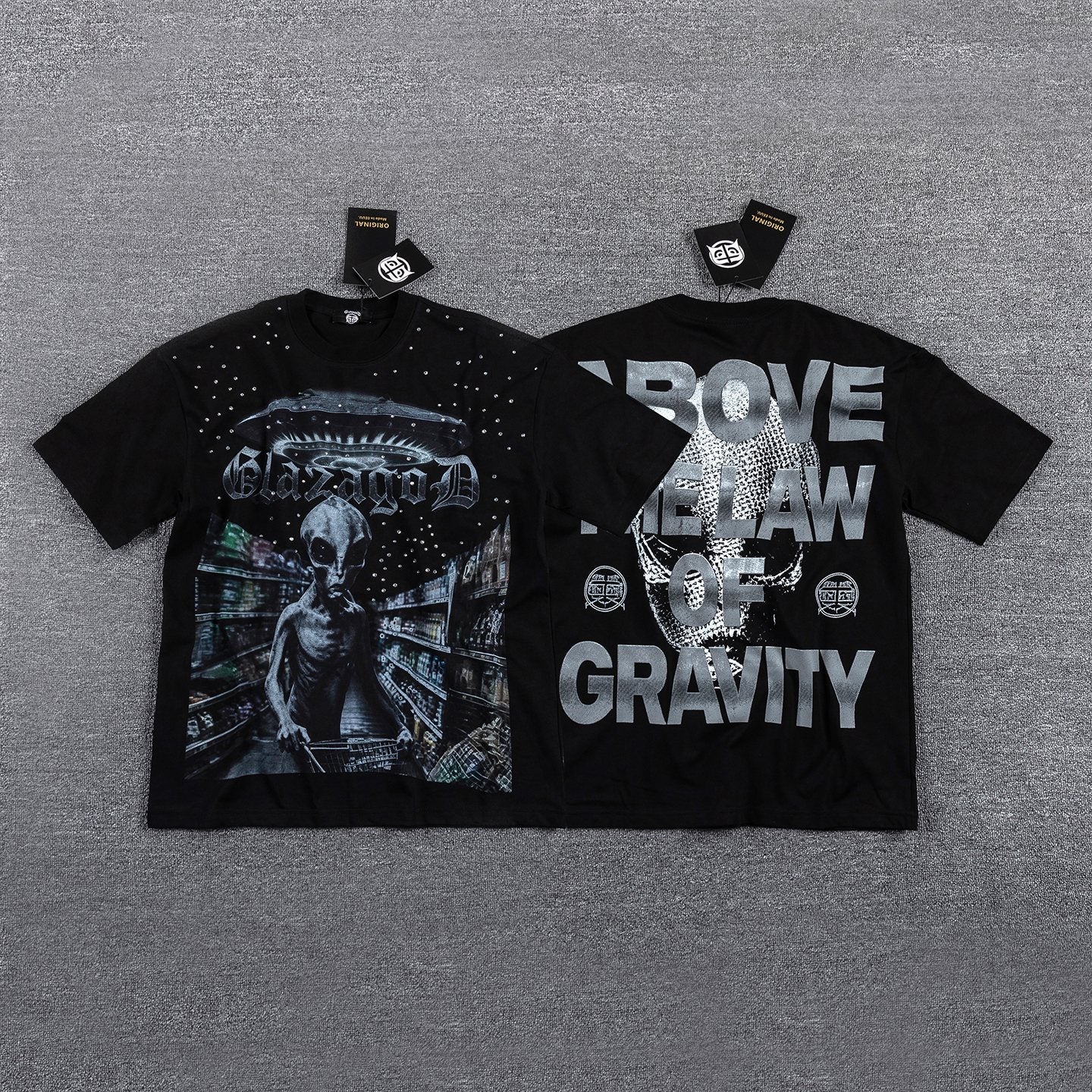 GlazingD Above the Law of Gravity Graphic T-Shirt — hero
