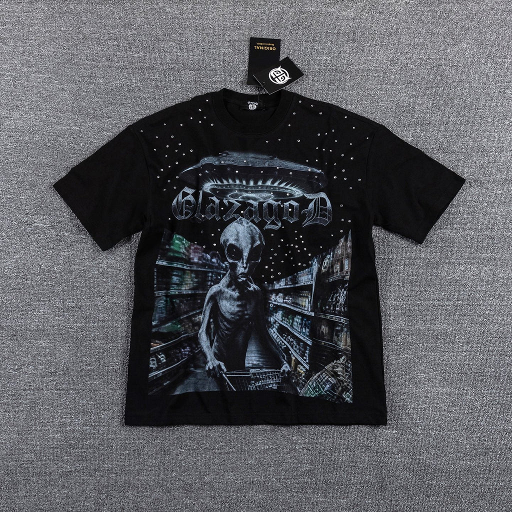 GlazingD Above the Law of Gravity Graphic T-Shirt — front