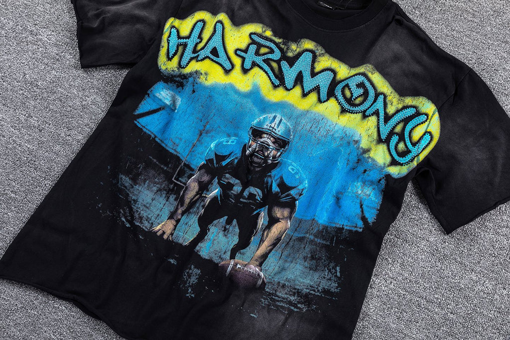 HARMONY Football Graphic Short-Sleeve T-Shirt — front