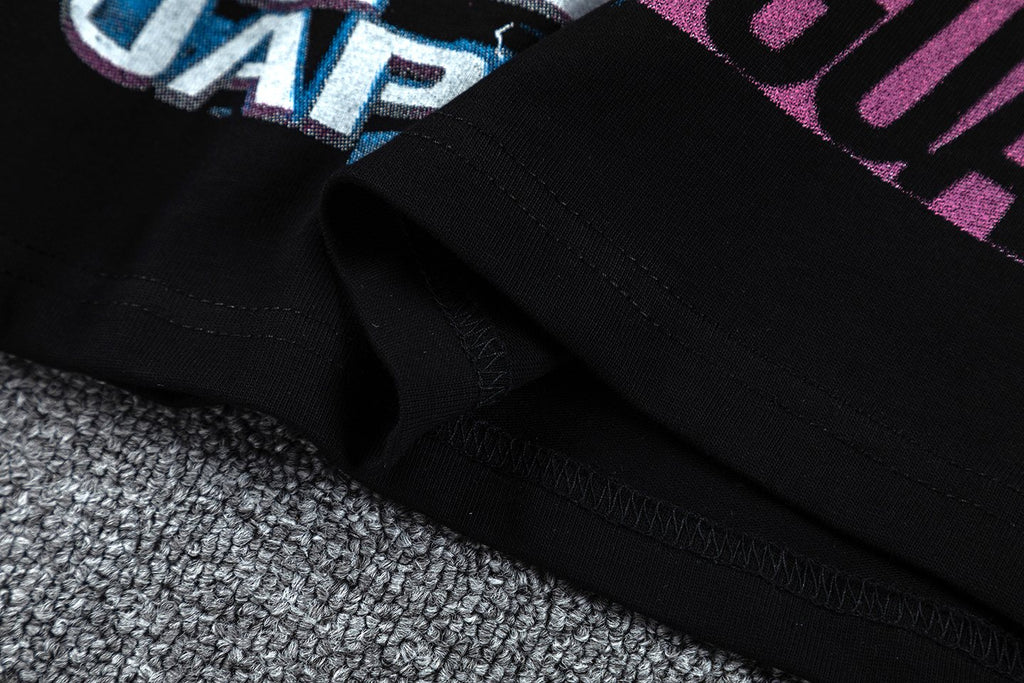 GUAPI Racing Geometric Short-Sleeve T-Shirt — fabric_closeup
