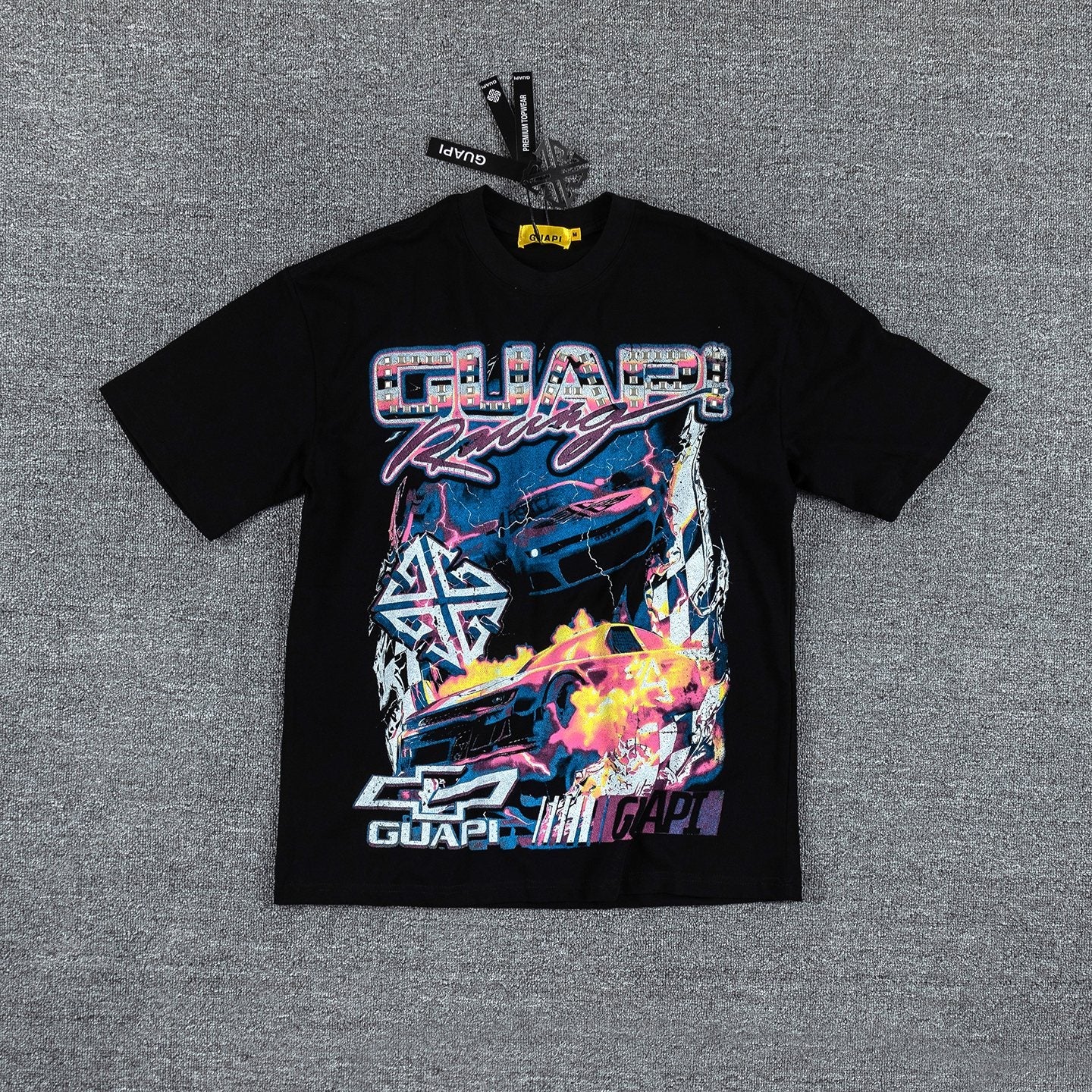 GUAPI Racing Geometric Short-Sleeve T-Shirt — hero