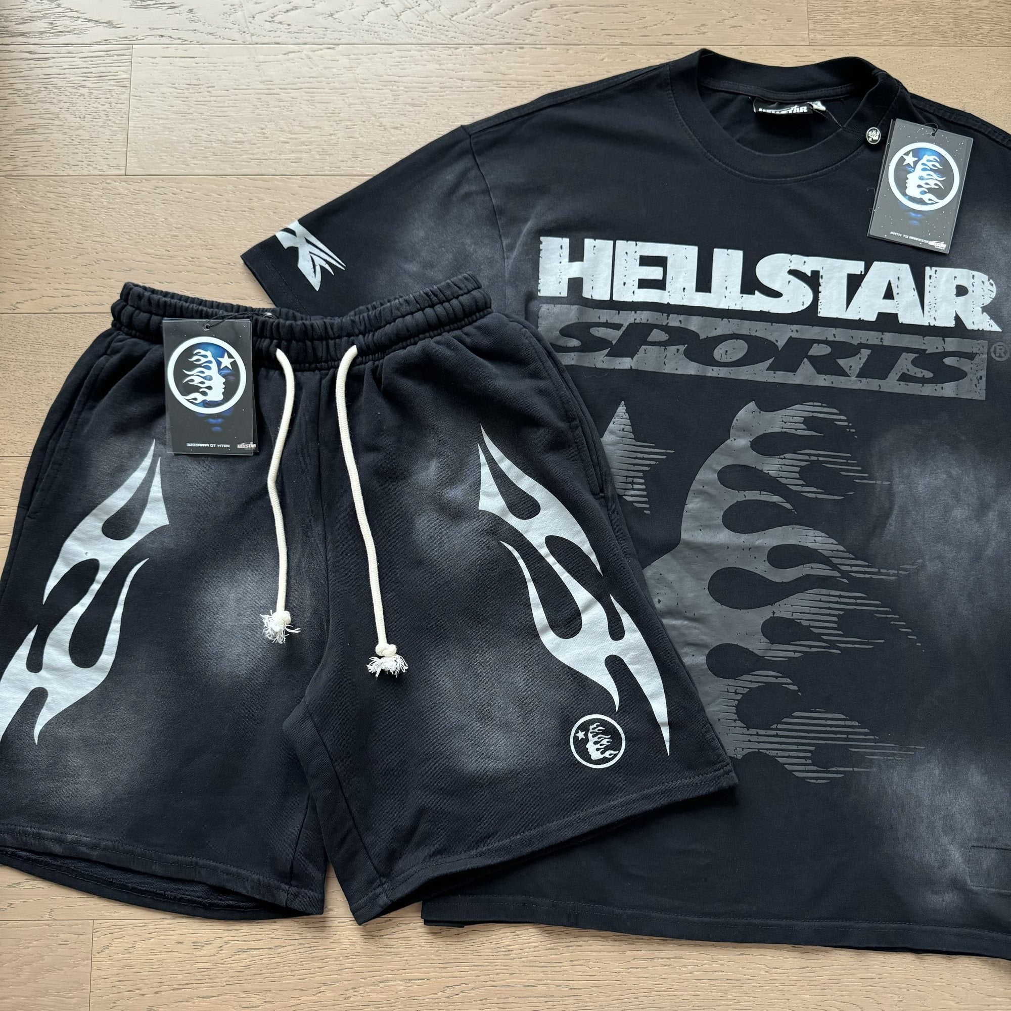 Hellstar Flame Face Graphic Short-Sleeve Set — hero