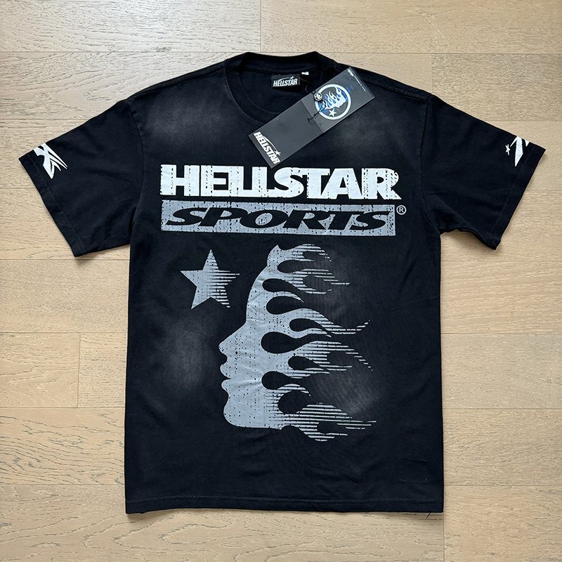 Hellstar Flame Face Graphic Short-Sleeve Set — front
