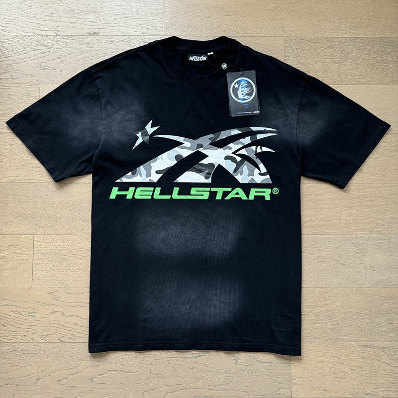 Hellstar Washed Graphic Short-Sleeve Set — front