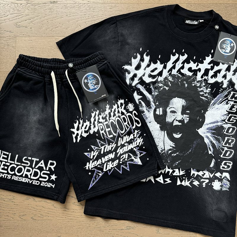 Hellstar Path To Paradise Graphic T-Shirt & Shorts Set — context