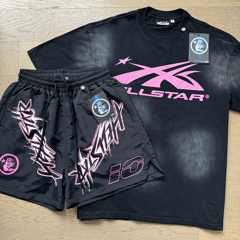Hellstar Pink Graphic Short-Sleeve Set — hero