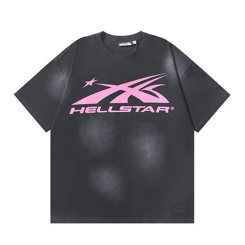 Hellstar Pink Graphic Short-Sleeve Set — front
