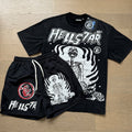 Hellstar Black Graphic T-Shirt & Shorts Set — hero