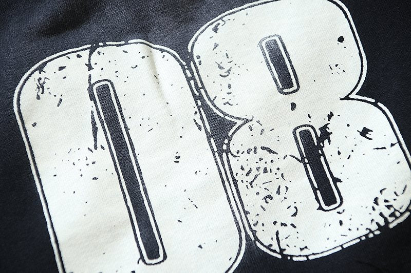 Hellstar 08 Graphic Washed Black Shorts — detail