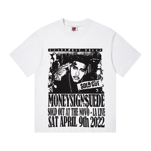 ASAALL Black Front Graphic Short-Sleeve T-Shirt — hero