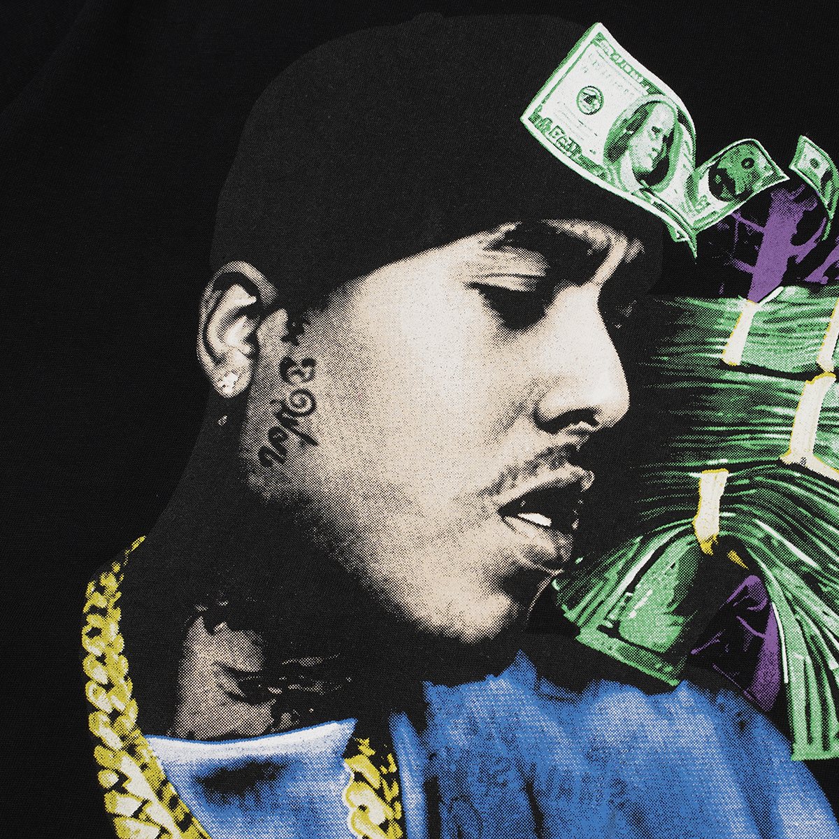 ASAALL Portrait Cash Short-Sleeve T-Shirt — detail