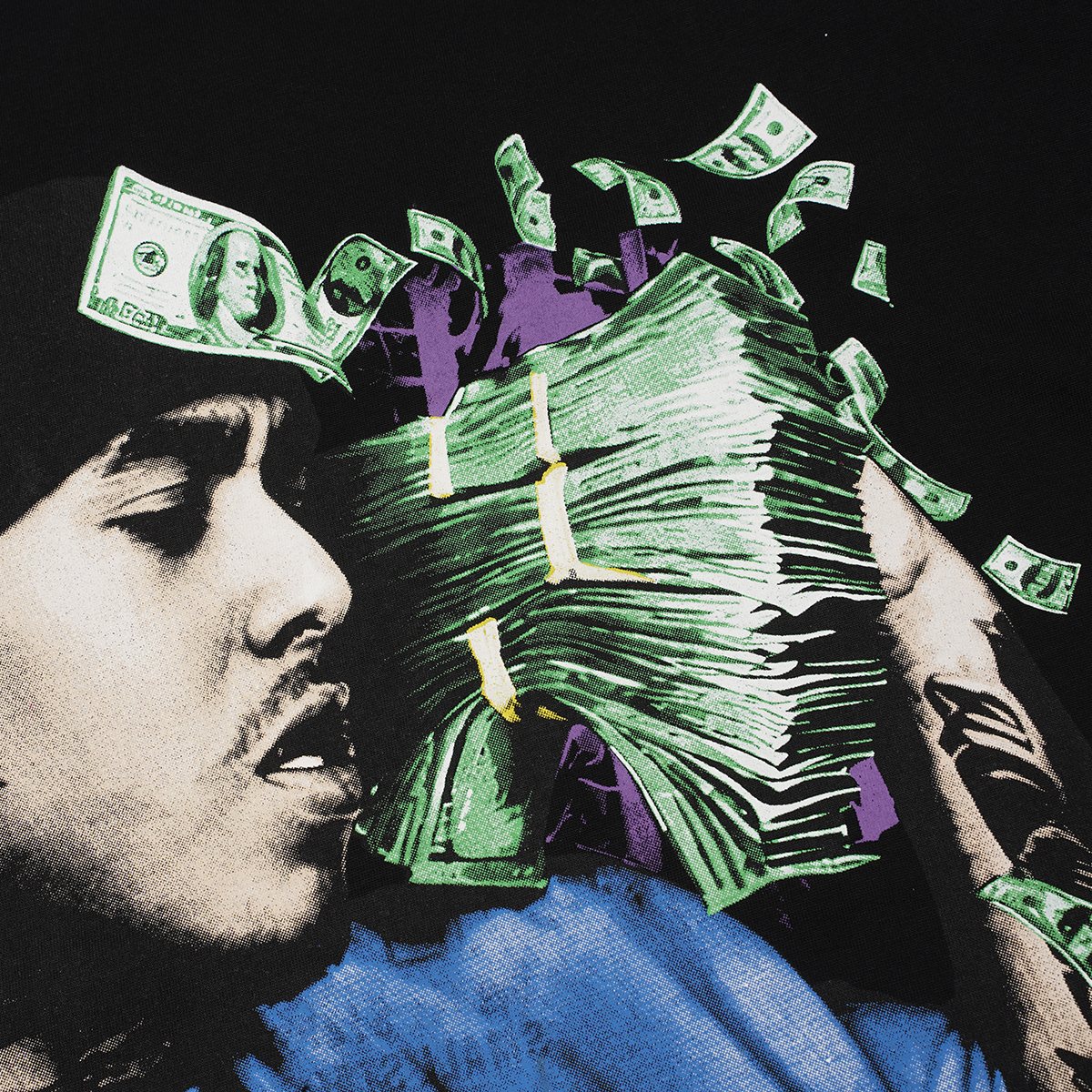 ASAALL Portrait Cash Short-Sleeve T-Shirt — detail