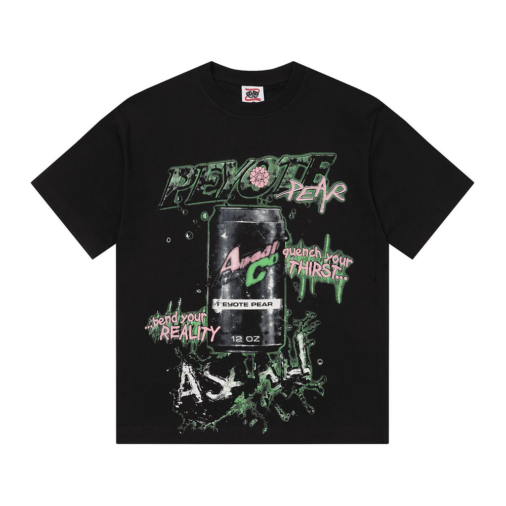 ASAALL Peyote Pear Cactus Graphic Short-Sleeve T-Shirt — front