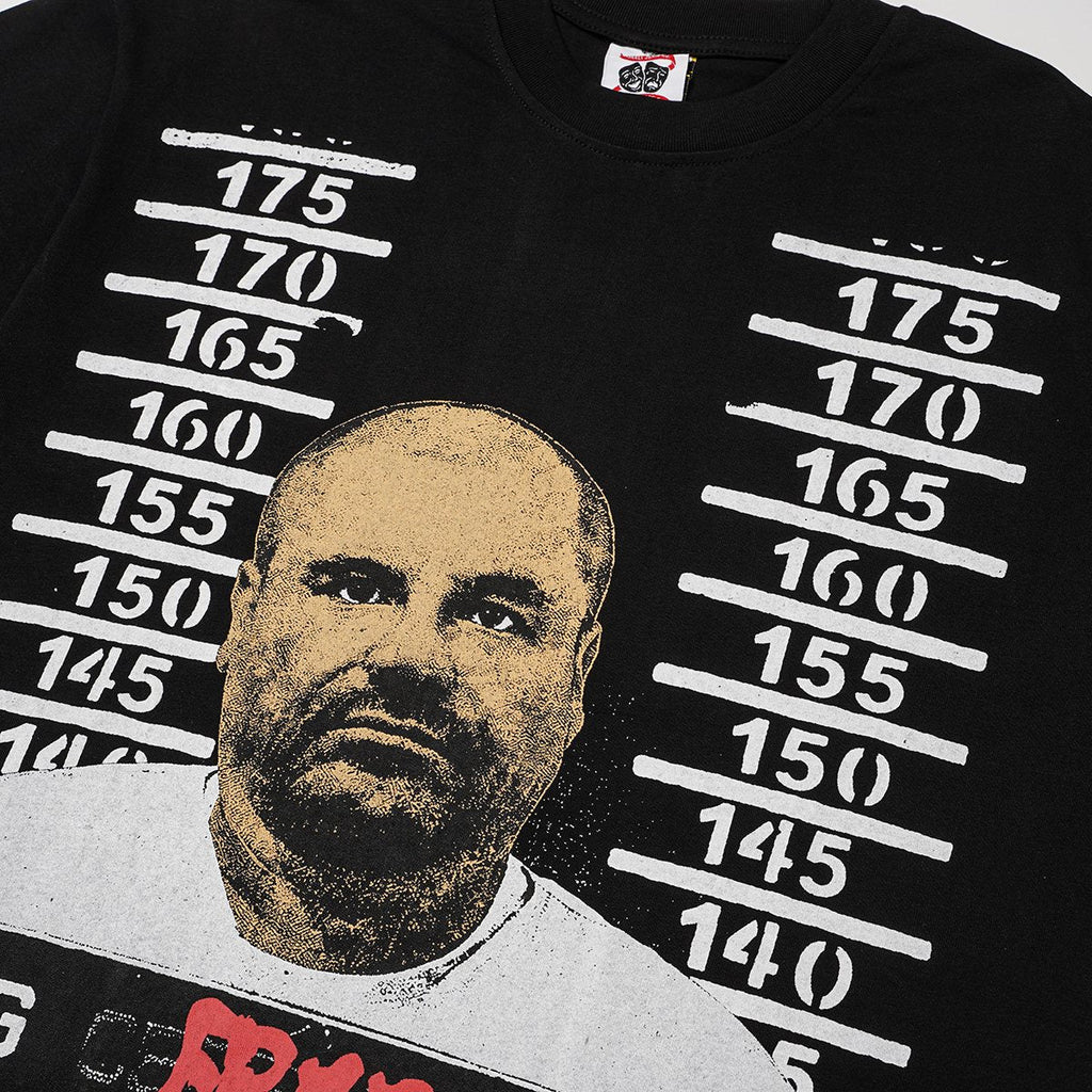 ASAALL Black Letter Graphic Short-Sleeve T-Shirt — detail